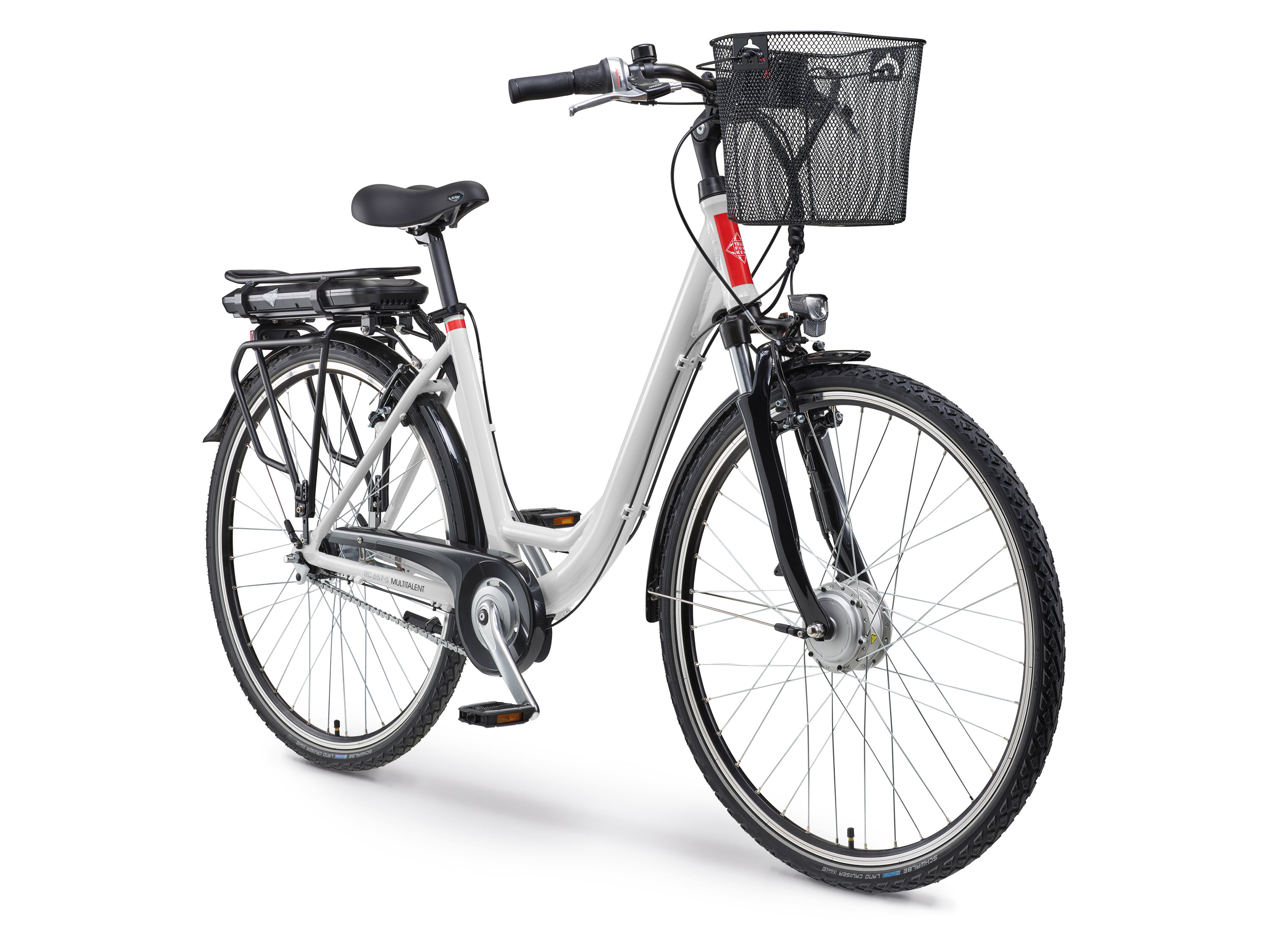 TELEFUNKEN Multitalent RC657-S Citybike E-Bike 28 Zoll (weiß)