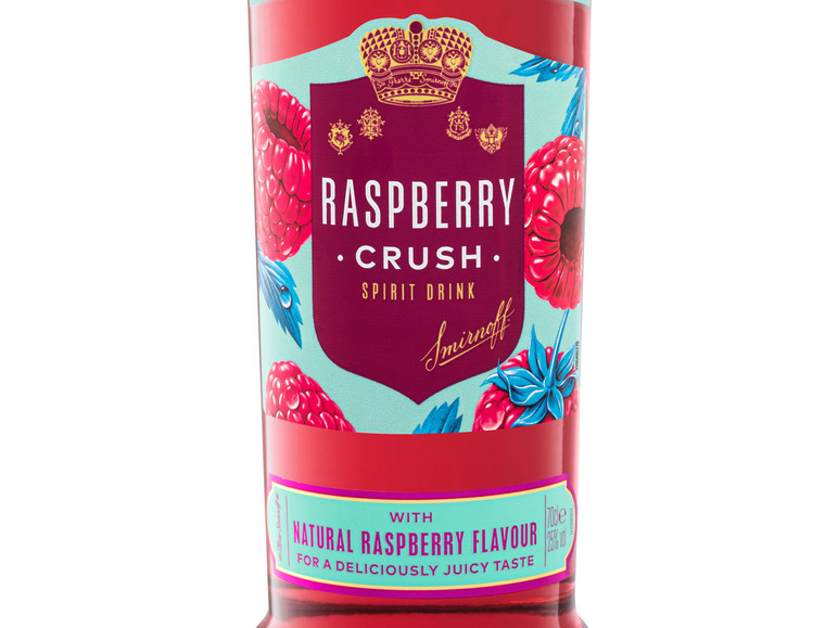 Raspberry Smirnoff Crush Vol Vodka 25%
