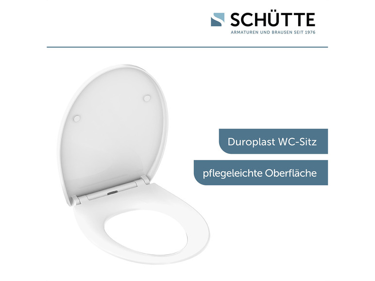 Duroplast Schütte Absenkautomatik WC Sitz mit Nachtlicht u.