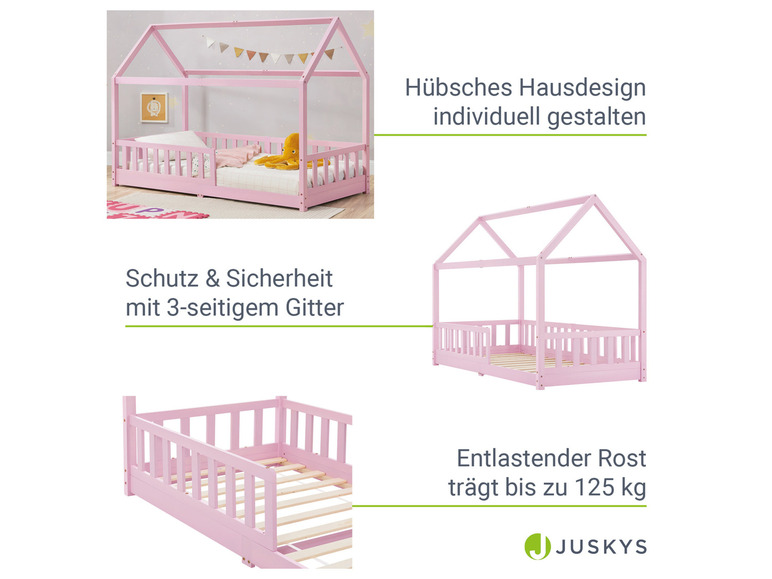 Gehe zu Vollbildansicht: Juskys Kinderbett »Marli«, im skandinavischen Design - Bild 238