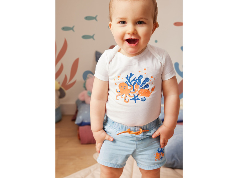 Gehe zu Vollbildansicht: lupilu® Baby Bodies, 3 Stück, kurzarm - Bild 5