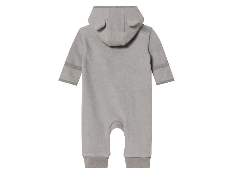 Gehe zu Vollbildansicht: lupilu® Baby-Fleece-Overall, Kapuze mit Öhrchen-Applikation - Bild 9