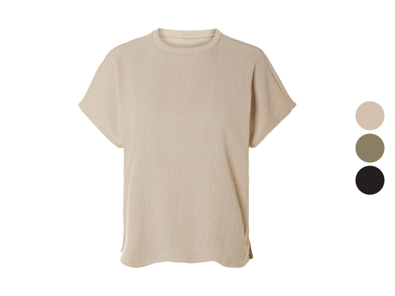 Gehe zu Vollbildansicht: esmara® Damen Shirt mit Crinklestruktur - Bild 1