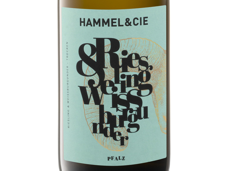 Hammel & Cie & Weißwein QbA 2022 Weißburgunder Riesling trocken, Pfalz