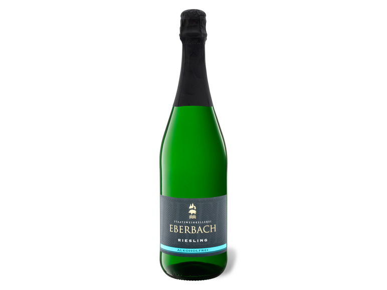 Sparkling schäumendes Eberbach Wein Riesling, aus Getränk Staatsweinkellerei entalkoholisierten