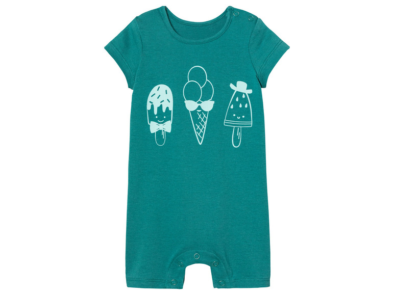 Gehe zu Vollbildansicht: lupilu® Baby Playsuits, 2 Stück, aus reiner Baumwolle - Bild 12