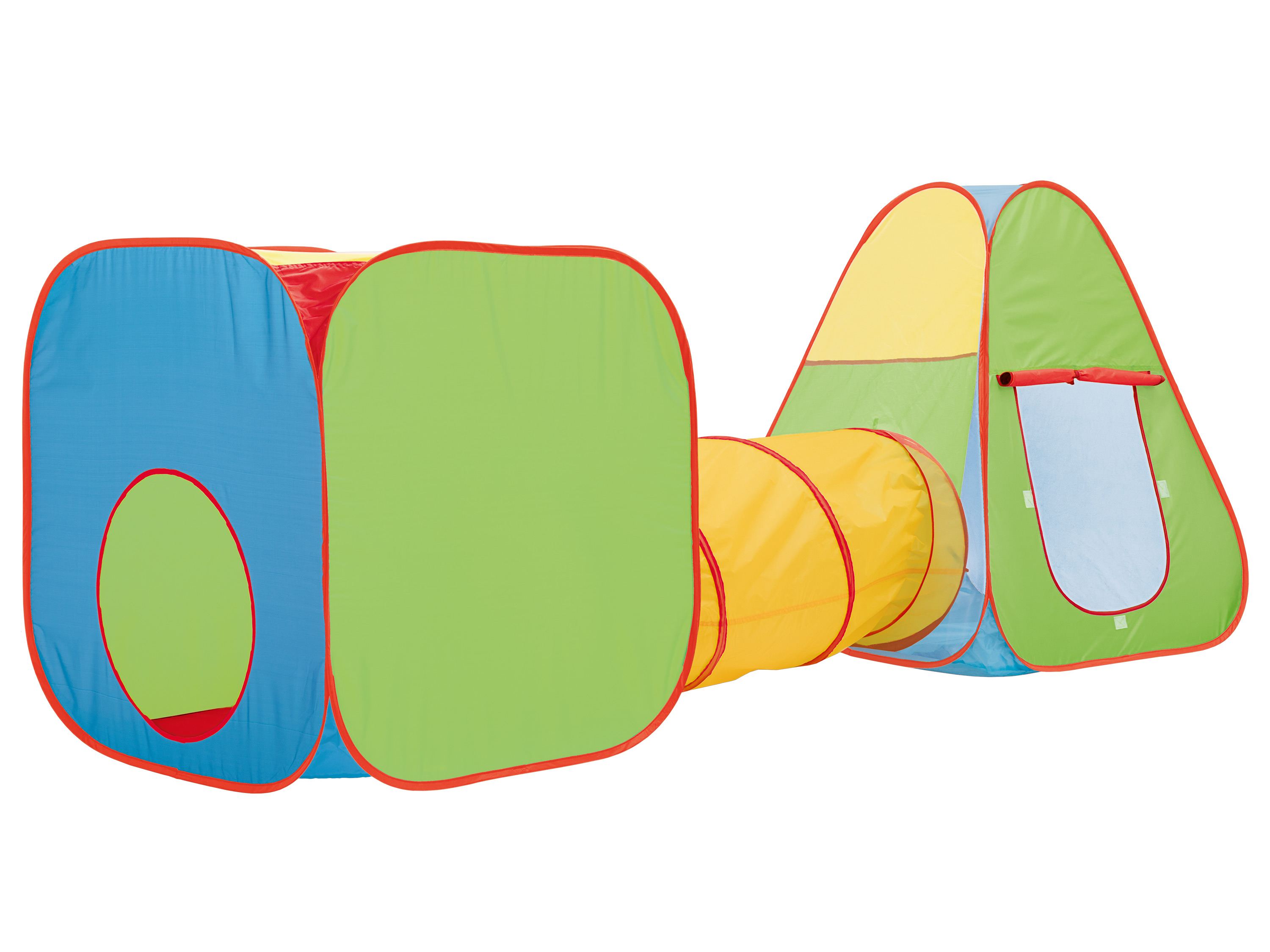 Playtive Kinder Pop up Spielzelt mit Tunnel (bunt)