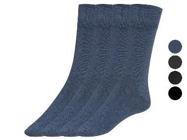 LIVERGY® Herren Socken, 4 Paar, mit Bio-Baumwolle