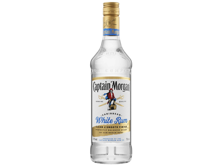 Gehe zu Vollbildansicht: Captain Morgan White Rum 37,5% Vol - Bild 1