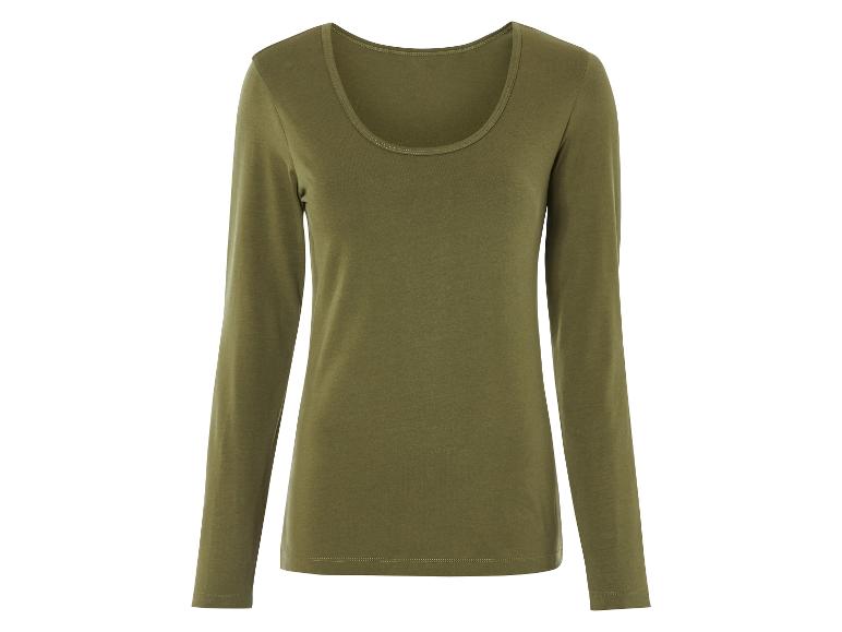 Gehe zu Vollbildansicht: esmara® Damen Langarmshirt mit Rundhalsausschnitt - Bild 2