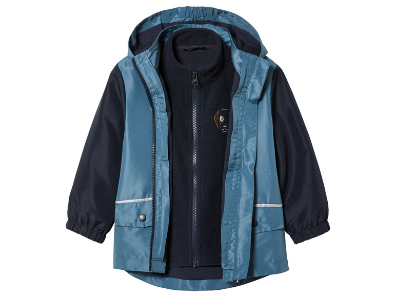 Gehe zu Vollbildansicht: lupilu® Kinder 3-in-1-Allwetterjacke, 2-tlg. mit Fleece - Bild 10