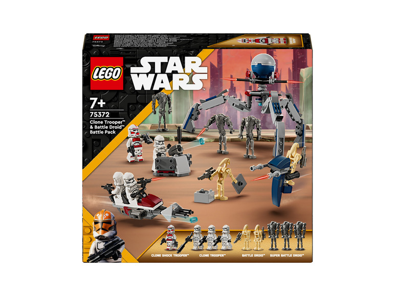 Gehe zu Vollbildansicht: LEGO® Star Wars 75372 »Clone Trooper™ & Battle Droid™ Battle Pack« - Bild 1