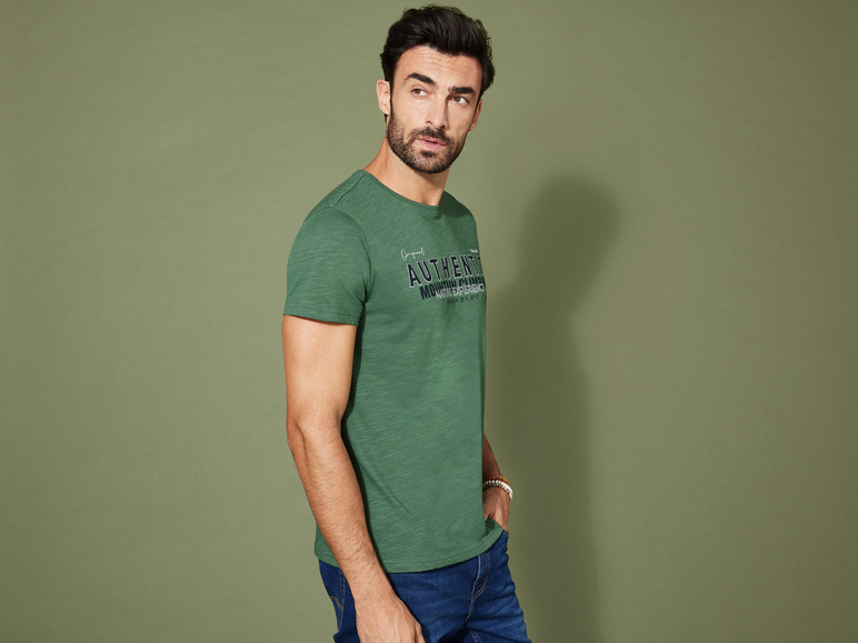 Gehe zu Vollbildansicht: LIVERGY® Herren T-Shirts, mit Print, aus reiner Baumwolle - Bild 6