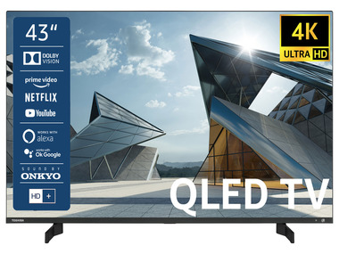 TOSHIBA - QLED Fernseher Smart TV 4K UHD inkl. 6 Monate HD+ »QL5D63DAY« (43 Zoll)