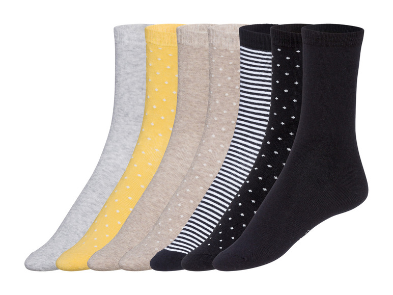 Gehe zu Vollbildansicht: esmara® Damen Socken, 7 Paar, mit hohem Bio-Baumwollanteil - Bild 8