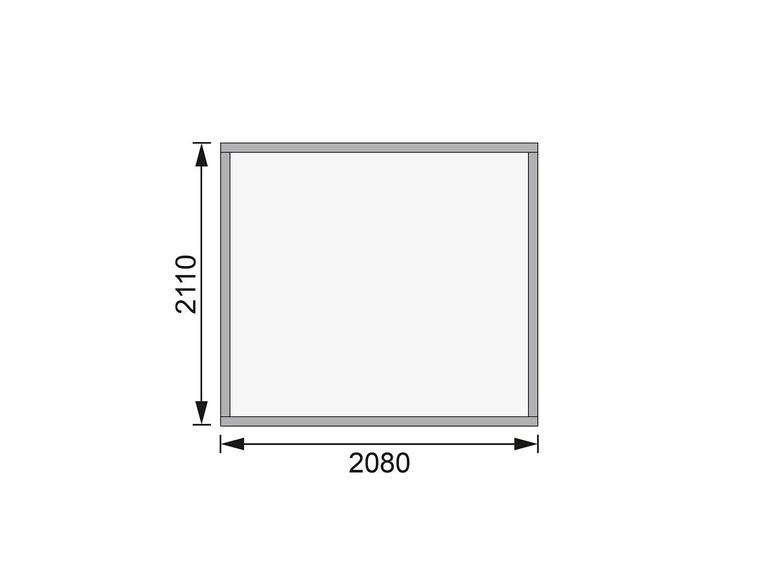 Gehe zu Vollbildansicht: Karibu 14 mm Gartenhaus »Pyrmont 3«, aus Holz, naturbelassen, 4,5 qm - Bild 18