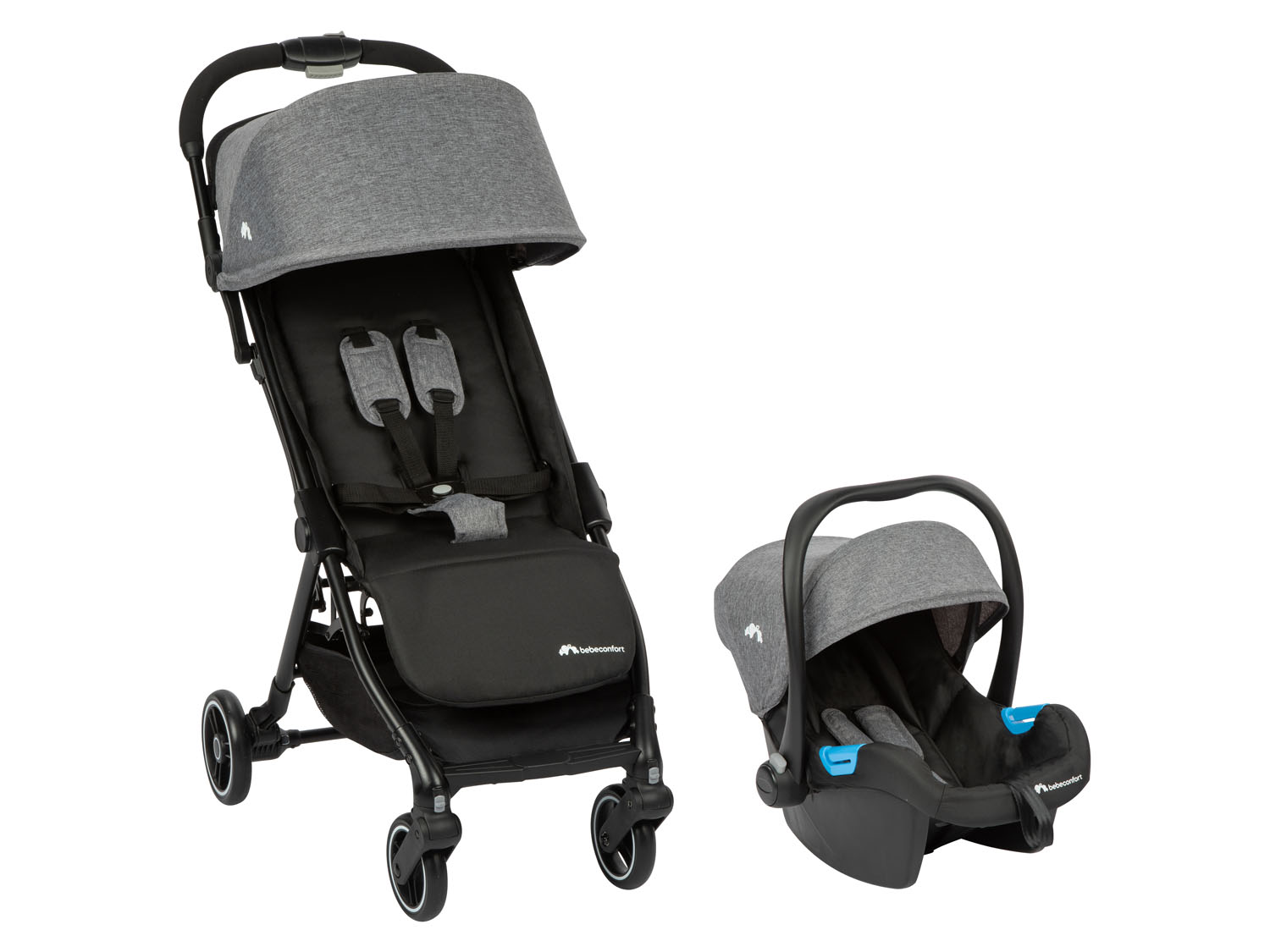 bebeconfort Bonny Duo Kinderwagen Ultrakompakt (Black Chic)