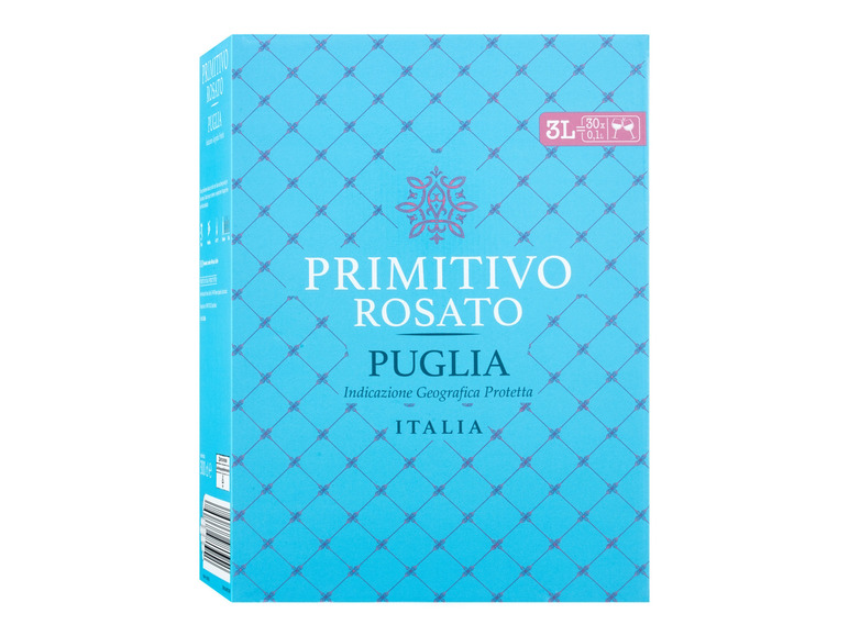 Gehe zu Vollbildansicht: Primitivo Rosato Puglia IGP 3,0-l-Bag-in-Box trocken, Roséwein 2022 - Bild 1