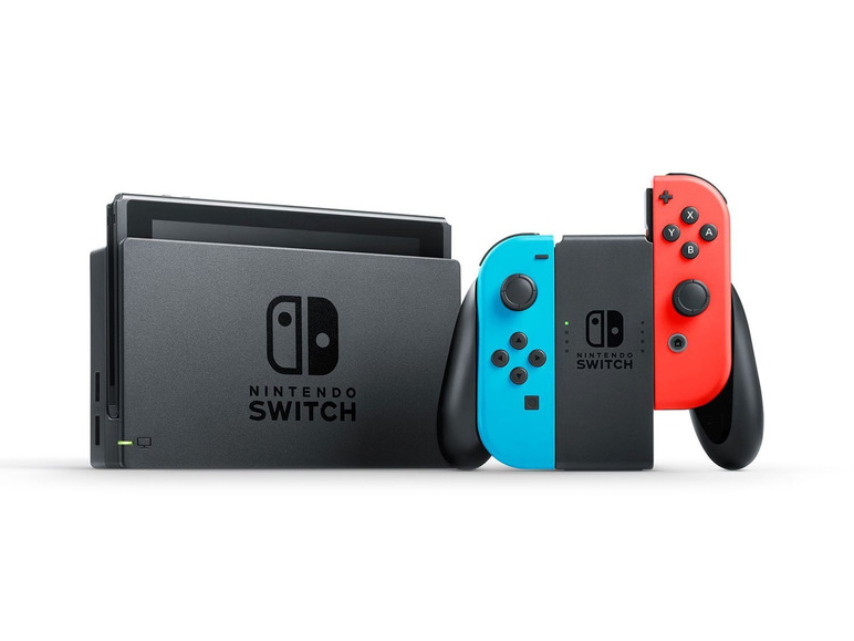Gehe zu Vollbildansicht: Nintendo Switch Konsole Neon-Rot/Neon-Blau + Pokémon Strahlender Diamant - Bild 6