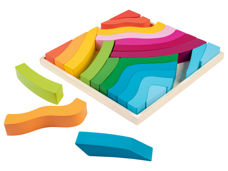 Gehe zu Vollbildansicht: Playtive Holz Regenbogen-Sets, nach Montessori-Art - Bild 16