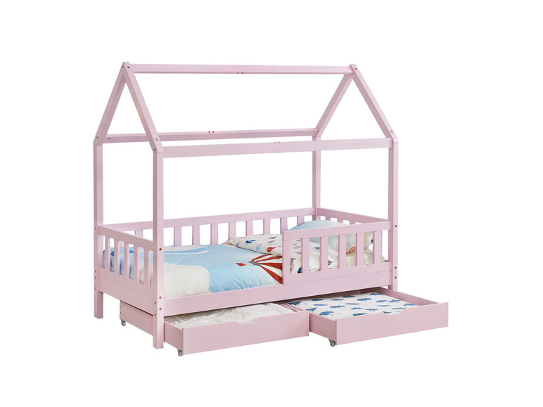 Gehe zu Vollbildansicht: Juskys Kinderbett »Marli«, im skandinavischen Design - Bild 53