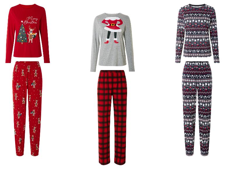 Gehe zu Vollbildansicht: esmara® Damen Pyjama mit weihnachtlichem Motiv - Bild 1