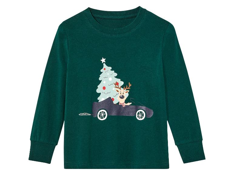 Gehe zu Vollbildansicht: lupilu® Kinder Pyjama, mit Weihnachtsdesign - Bild 8