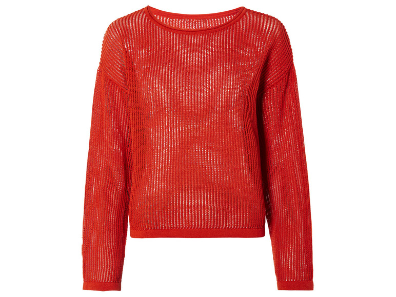 Gehe zu Vollbildansicht: esmara® Damen Pullover mit Lochstrick - Bild 6