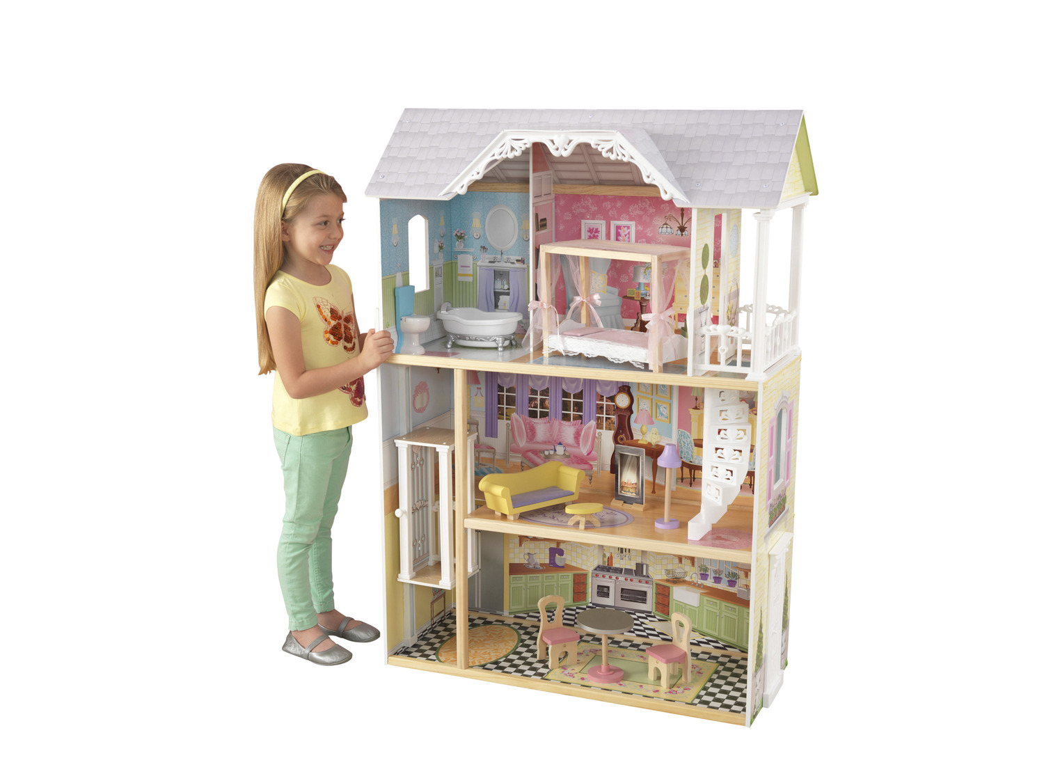 KidKraft Puppenhaus »Kaylee«, 1,2 m, mit Holz, Auf… aus