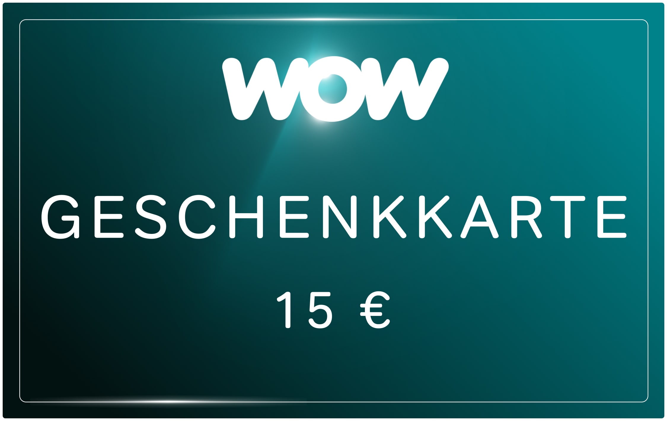 WOW WOW Streaming Geschenkkarte 15€