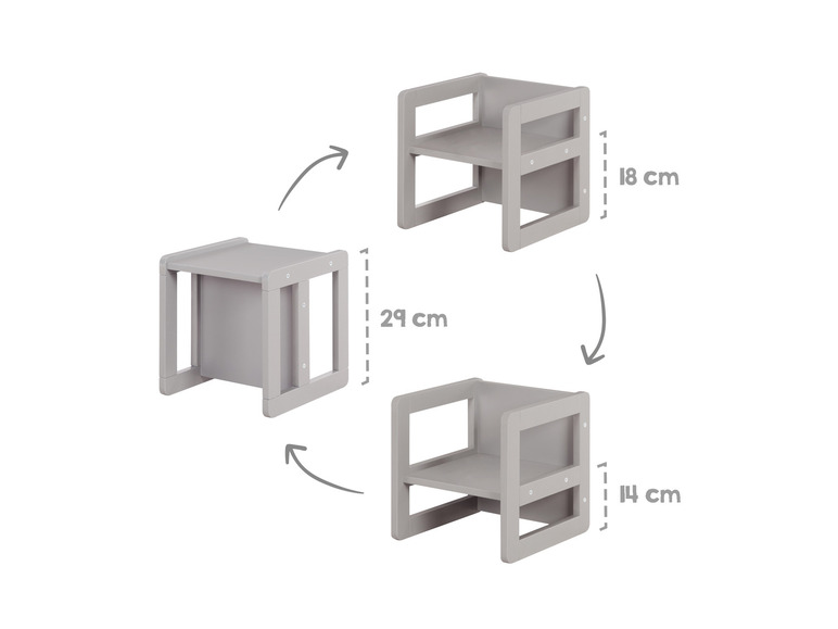 Gehe zu Vollbildansicht: roba Kleinkinder Sitzgruppe »Montessori 3 in 1«, 2-teilig - Bild 30