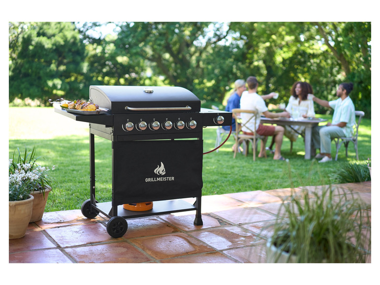 Gehe zu Vollbildansicht: GRILLMEISTER Gasgrill »Memphis«, 6plus1, 18 kW, mit Seitenbrenner - Bild 12