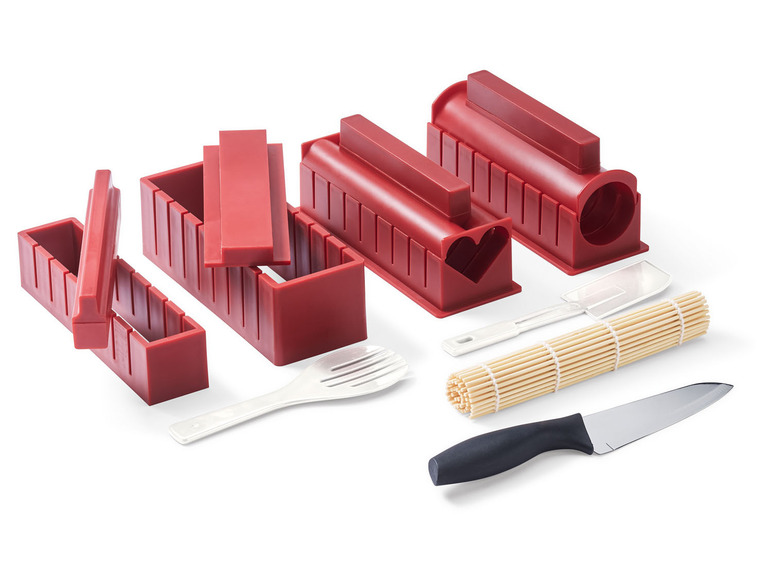 ERNESTO® Sushi Maker Kit + Sushi-Set, Porzellan