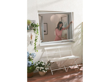 LIVARNO home Fenster-Insektenschutz, 100 Alu… 120 cm, x