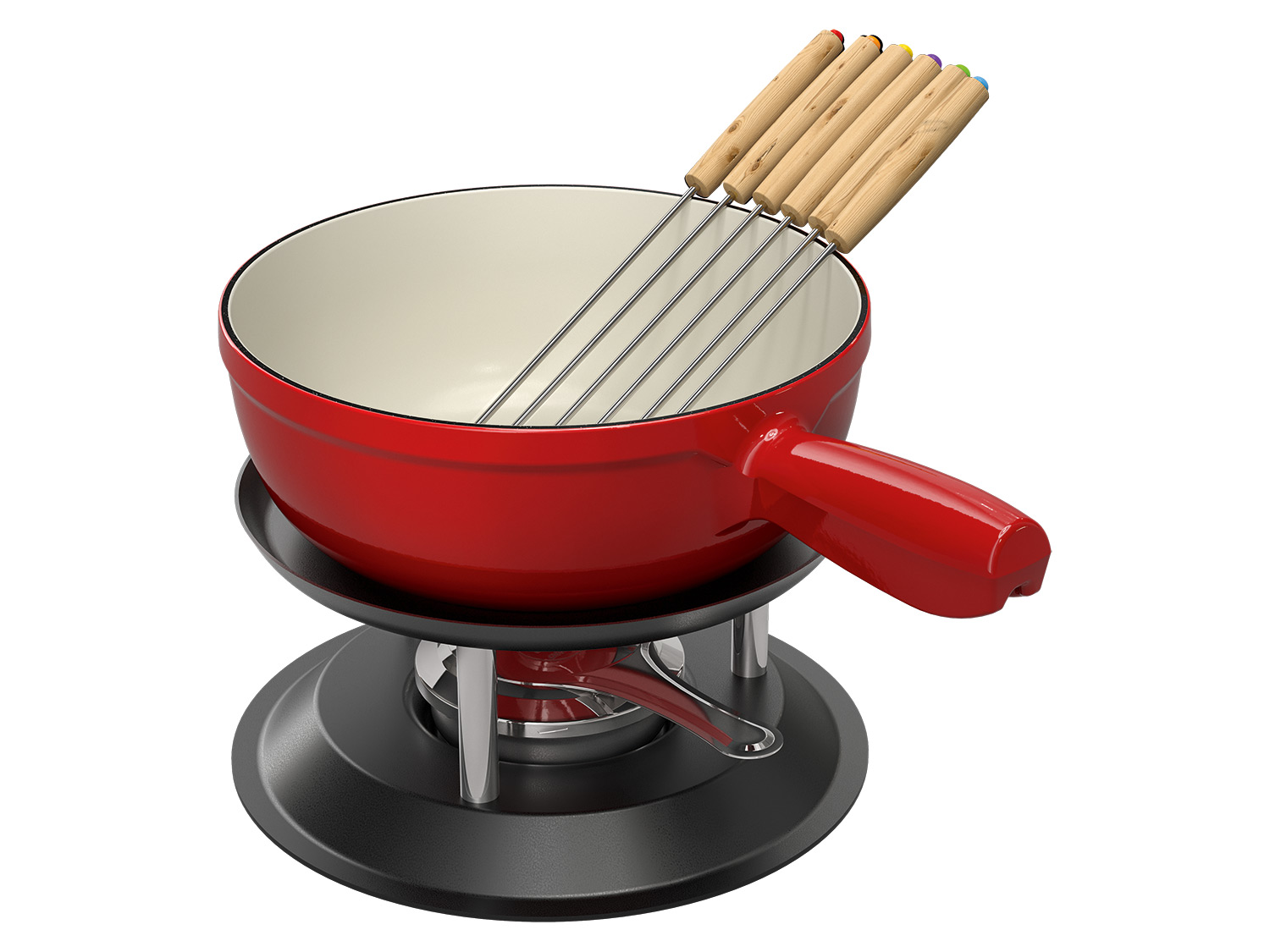 ERNESTO® Fondue Gusseisen 20 cm