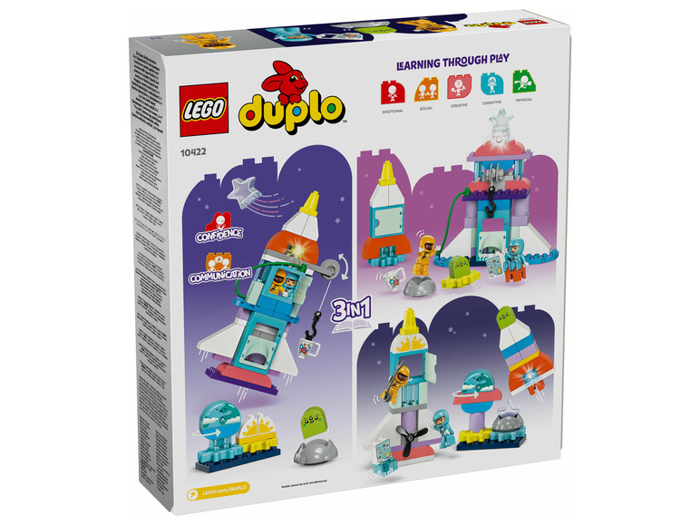 Gehe zu Vollbildansicht: LEGO® DUPLO® 10422 »3-in-1-Spaceshuttle für viele Abenteuer« - Bild 8