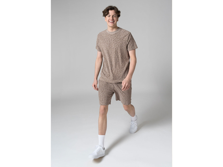 Gehe zu Vollbildansicht: LIVERGY® Herren Frottee-Shorts, leger geschnitten, beige - Bild 4