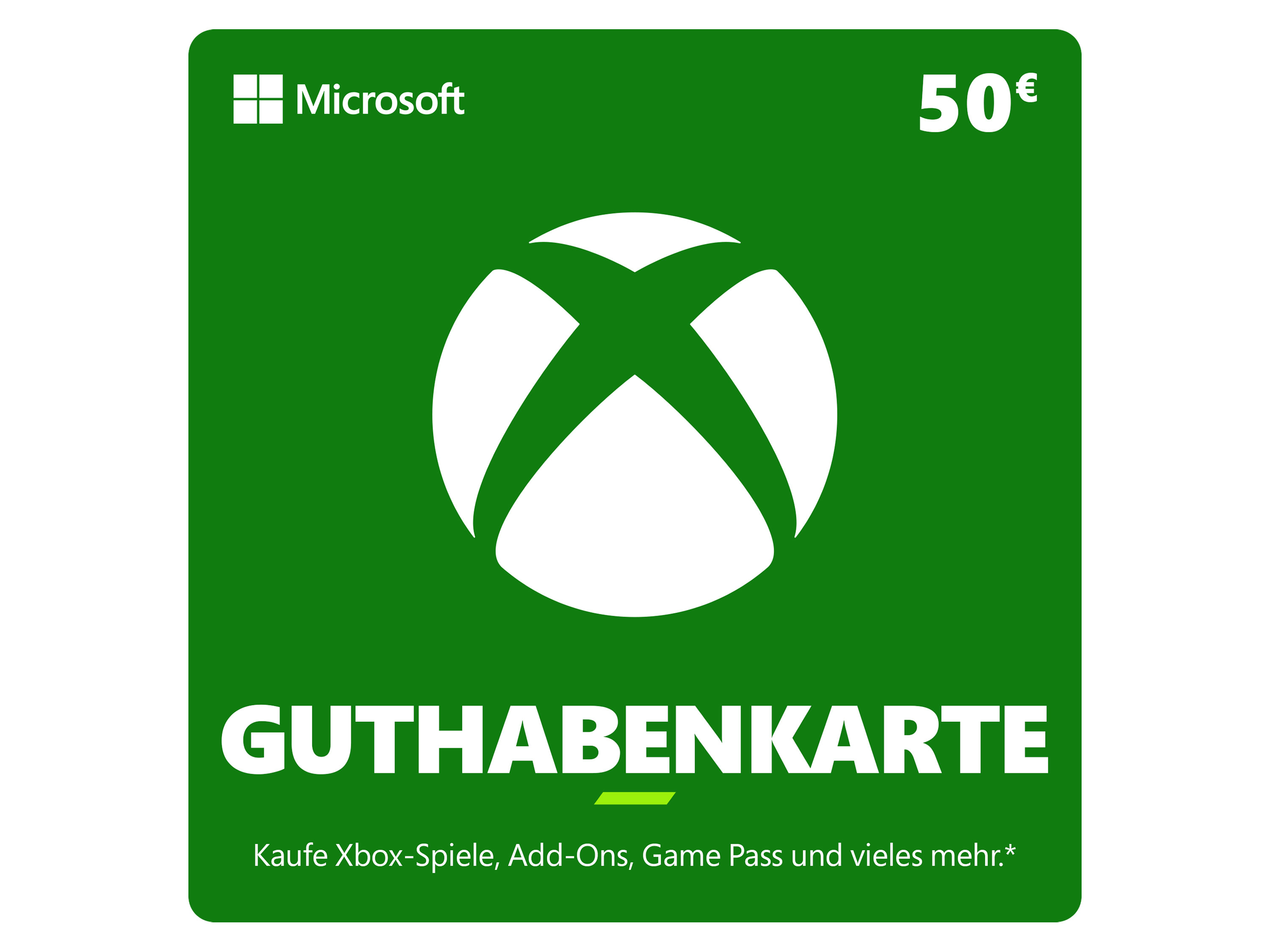 Xbox Guthaben Xbox Code über 50 €