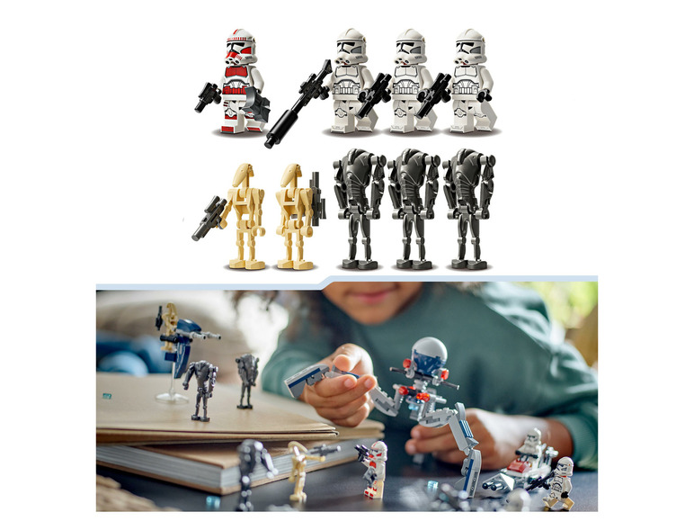 Gehe zu Vollbildansicht: LEGO® Star Wars 75372 »Clone Trooper™ & Battle Droid™ Battle Pack« - Bild 3