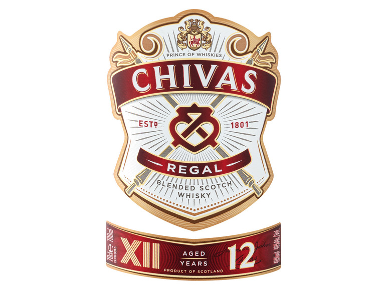 Jahre Regal 40% 12 Chivas Blended Vol Scotch Whisky