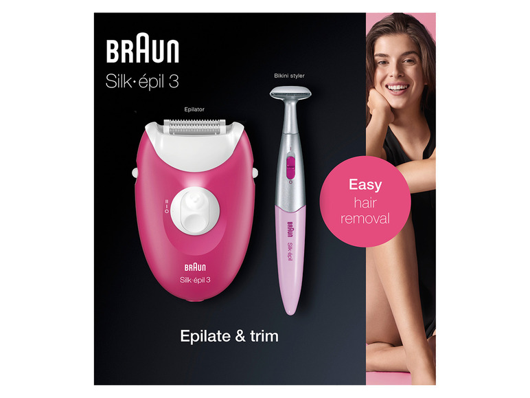 Braun »Silk-épil 3-420«, Bikinitrimmer Haarentfernung, für inkl. Epilierer