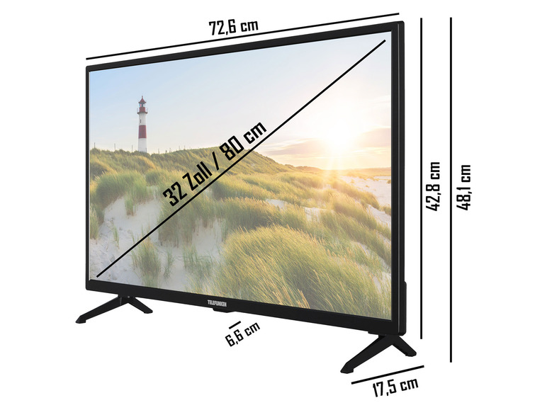 TV TELEFUNKEN Zoll Fernseher Smart »XH32SN550S« 32
