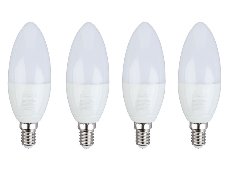 Smart E14 Set Lichtfarbensteuerung, LIVARNO - 4er Watt, Home, home 6 Leuchtmittel Zigbee