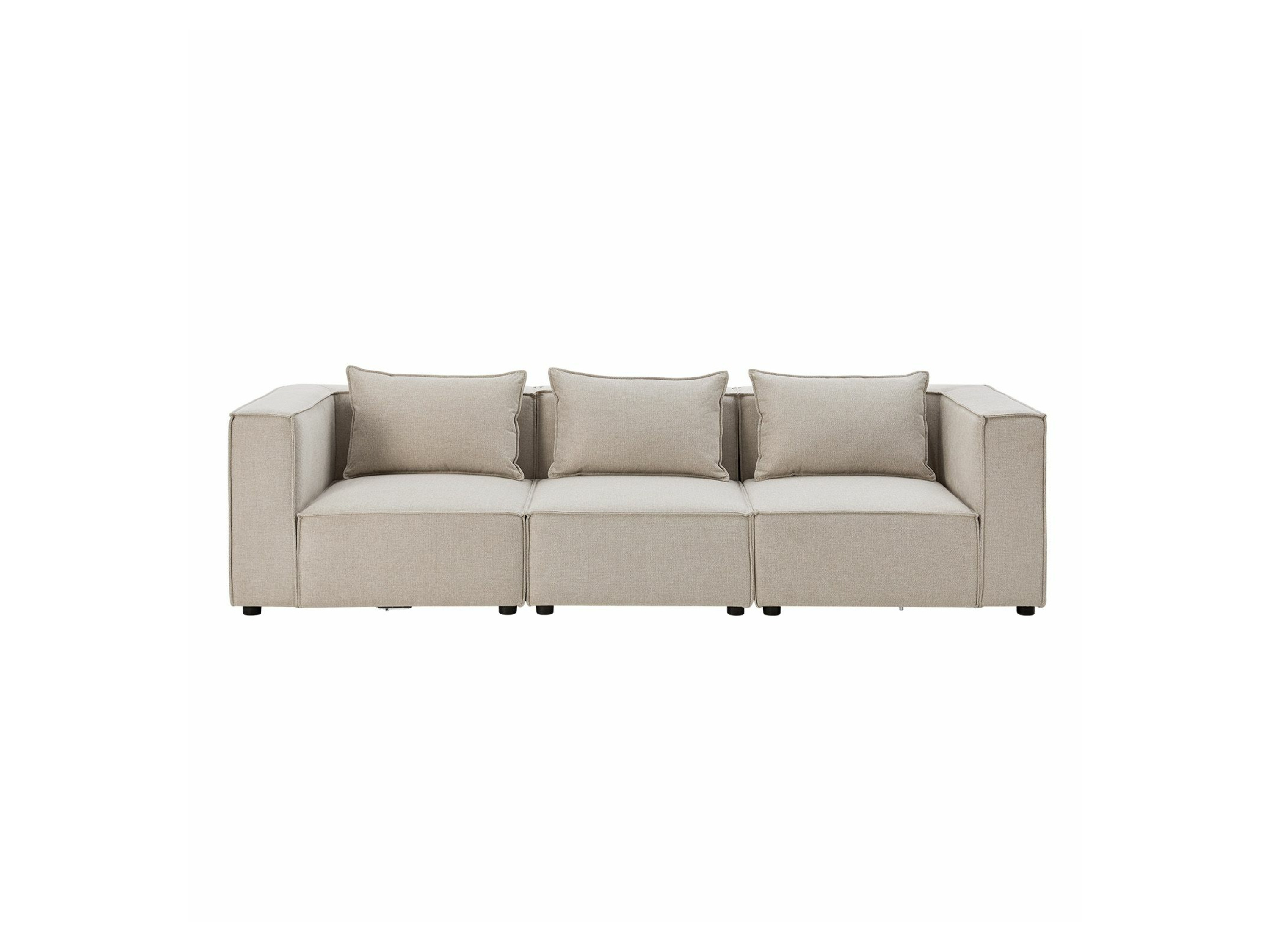 Juskys Modulares Sofa Domas (Stoff, beige, M) M