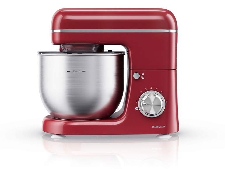 Gehe zu Vollbildansicht: SILVERCREST® KITCHEN TOOLS Küchenmaschine »SKM 600 D3«, rot, 600 W - Bild 1