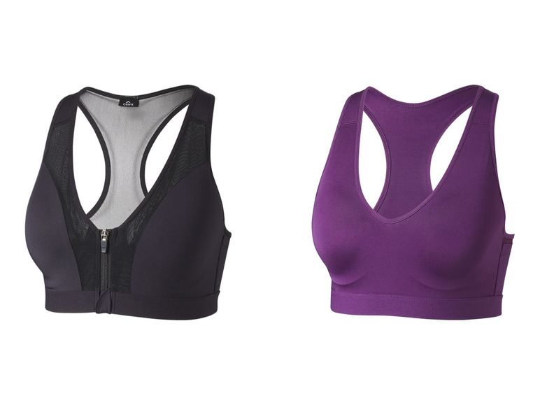 CRIVIT Damen Sport Bustier, High Level, mit Racer-Rücken