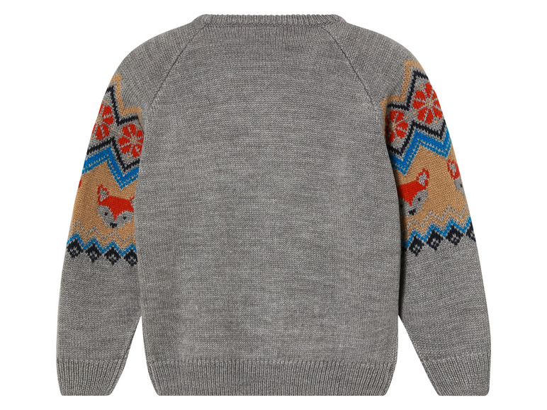 Gehe zu Vollbildansicht: lupilu® Kinder-Strickpullover, mit Ärmelsaum und Taillenbund - Bild 10