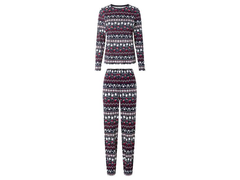 Gehe zu Vollbildansicht: esmara® Damen Pyjama mit weihnachtlichem Motiv - Bild 6