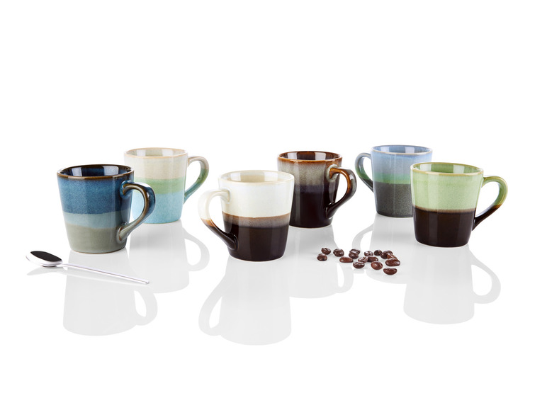 Gehe zu Vollbildansicht: LIVARNO home Kaffeetassen Set / Kaffeekanne, aus glasiertem Steingut - Bild 12
