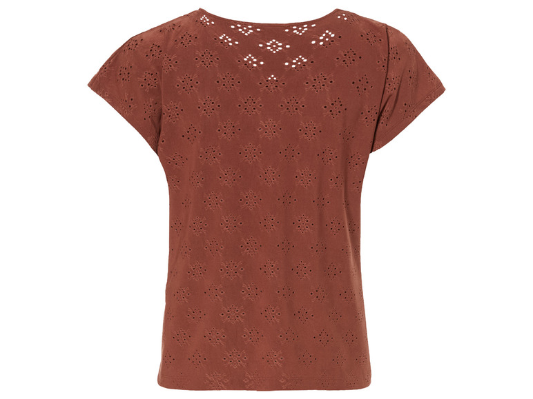 Gehe zu Vollbildansicht: esmara® Damen T-Shirt mit verspielter Lochstickerei - Bild 10